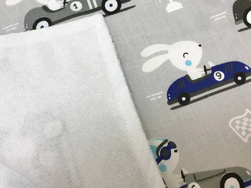 Непромокаемая пеленка Moontime "Зайчики на машинках" - фото 2