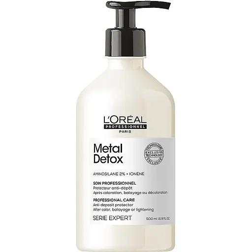 Крем-гель L'Oreal Professionnel Metal Detox для предупреждения металлических накоплений в волосах после окрашивания или осветления 500 мл - фото 1