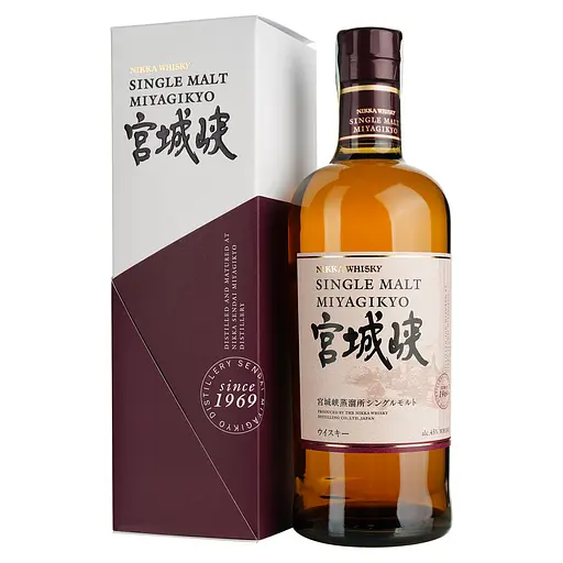 Віскі Nikka Whisky Miyagikyo Single Malt 45% 0.7 л в подарунковій упаковці