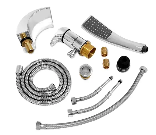 Смеситель для ванны Rea Riven хром на борт ванны REA-B0457 Хром - фото 5