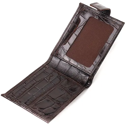 Мужской кожаный кошелек Canpellini 11х8.3х1 см acs0025066 - фото 4