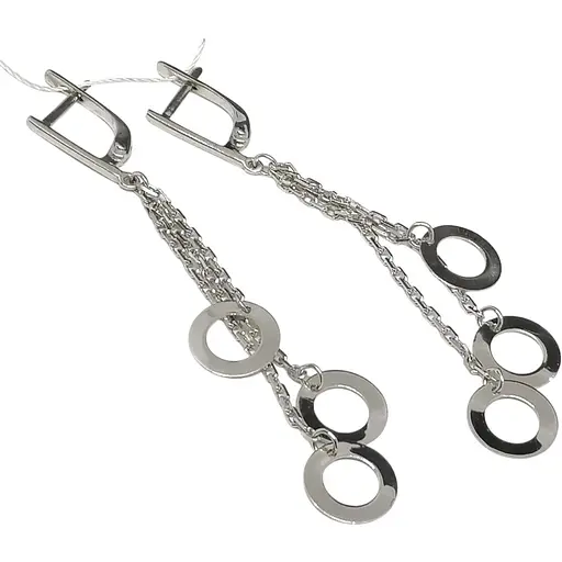 Серебряные серьги Империя золота. СБ141С