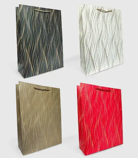 Подарунковий пакет "Абстракція" 31х42х12см, набір з 4-х штук bl2502-386