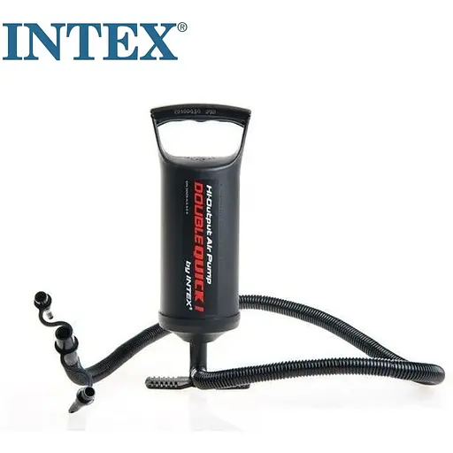 Двомісний надувний велюровий матрац Intex з насосом та двома подушками в комплекті (64765), розмір 203x152x25см - фото 4
