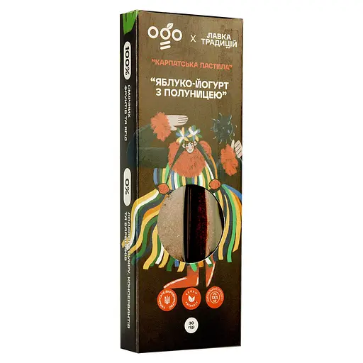 Пастила Ogo Яблуко-Йогурт з полуницею 30 г (914347) - фото 2