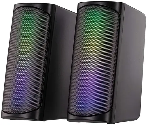 Акустическая система 2E 2.0 PCS231 RGB USB Black (2E-PCS231BK) - фото 1