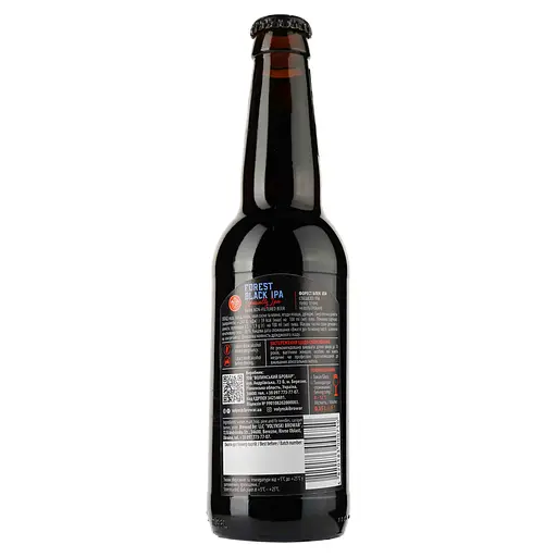 Уцінка. Пиво Volynski Browar Forest Black IPA, темне, нефільтроване, 7,3%, 0,35 л  - фото 2
