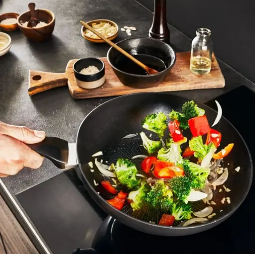 Сковорода WOK Tefal глубокая 28 см Stock Франция - фото 4