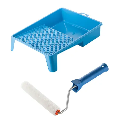 Валик "Велюр" 150х15 мм з ручкою та ванночка Polax (770-189) - фото 1