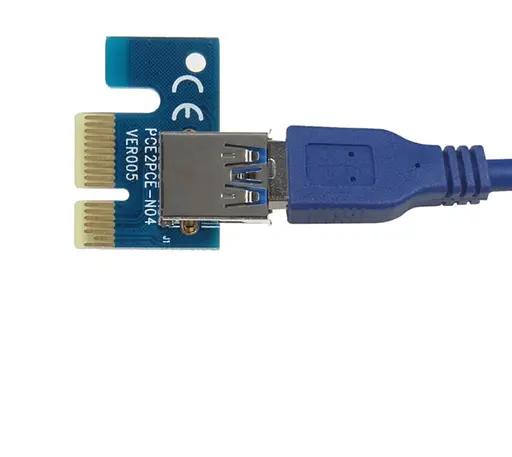 Адаптер - переходник с PCI-e x1 на USB 3.0, OEM Б/в - фото 1