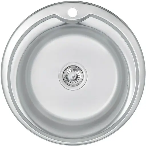 Кухонная мойка Brinex 510-D 0.8 мм, врезная BRIN510SAT08 - фото 1