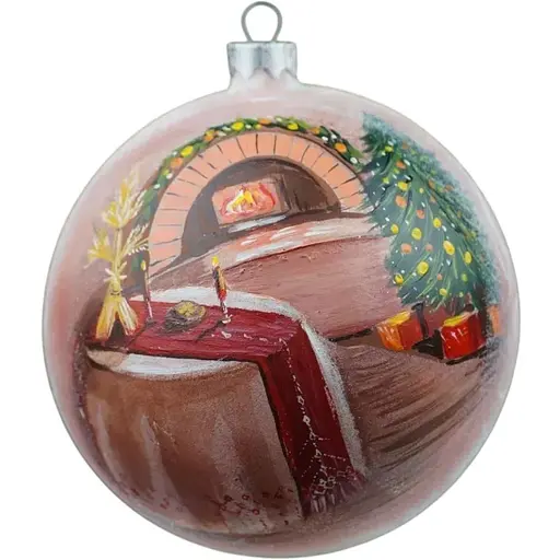 Ялинкова прикраса Різдвяні історії Святвечір куля скло (4820001179859)