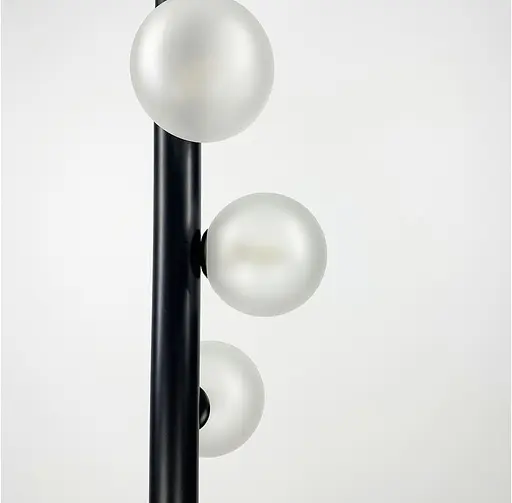 Подвес с 5 миниатюрными плафонами в черном корпусе 80 см | Line F | Арт. SGJ3-800V BK - фото 3