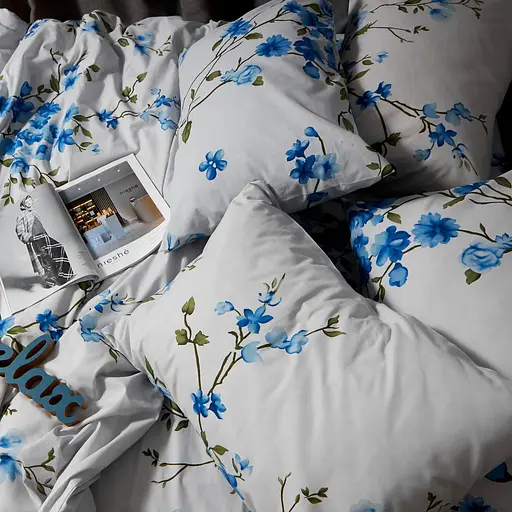 Комплект постільної білизни Moon&Star Бязь Gold Люкс Sky Bloom євро 200х220 наволочки 2х70х70 - фото 7