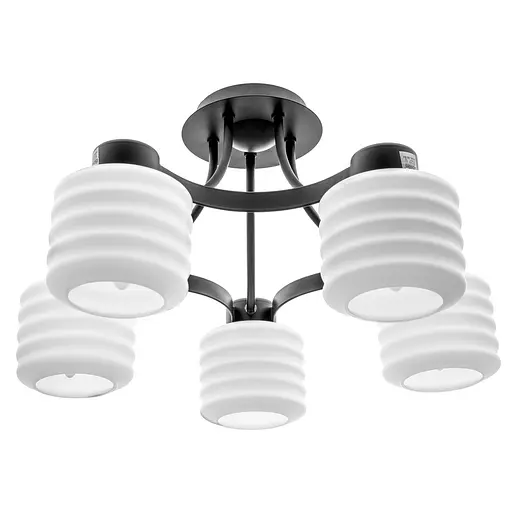 Люстра стельова Brille класична E27 60W BK (BR-01461C/5)