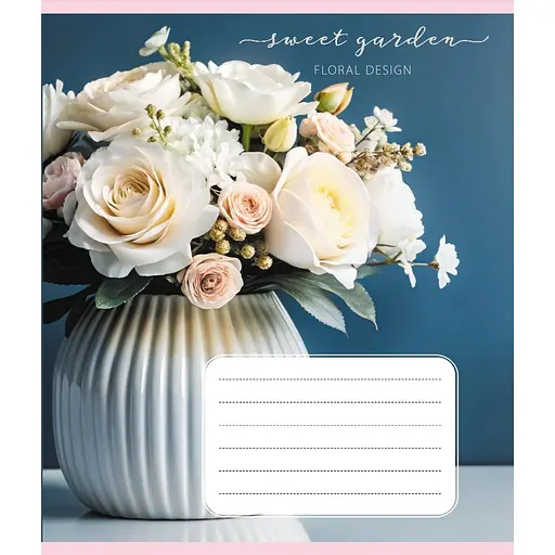 Зошит учнівський "Ваза" 036-570304K-5 в клітинку, 36 аркушів