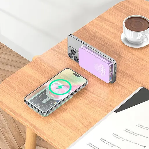 УМБ Hoco Ice Crystal magnetic быстрое питание Power Bank Q14 5000mah |Type-C, QC/PD, 20W/3A| - фото 2