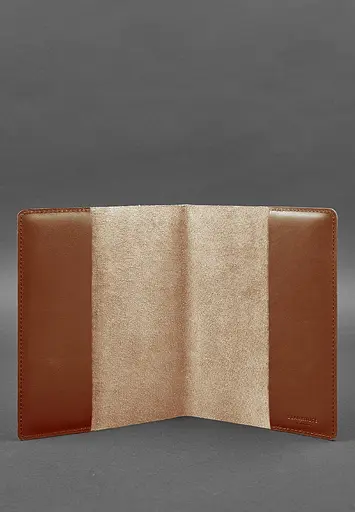 Шкіряна обкладинка для блокнота 6.0 (софт-бук) світло-коричнева - фото 3