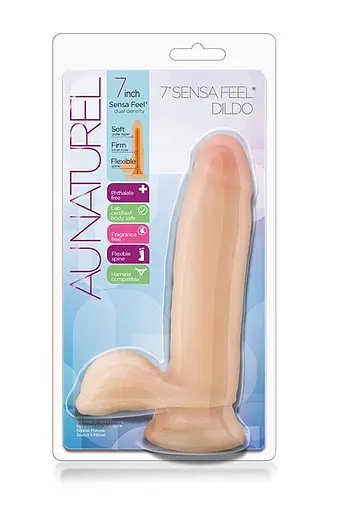 Фалоімітатор Au Naturel Sensa Feel 7 Inch 17.8 см тілесний - фото 5