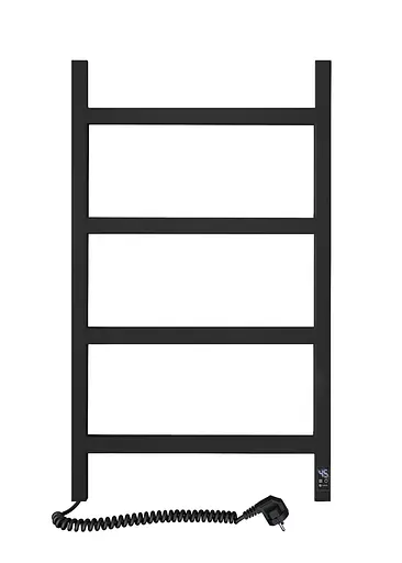 Електрична рушникосушка Navin Nordic 500x800 Sensor сталь, ліва, чорний муар 12-212033-4860, Чорний матовий, Ліве, Електронний - фото 1