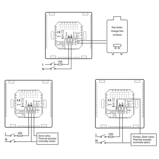 WiFi термостат для котла - терморегулятор з LCD дисплеєм POER PTC20 (100427) - фото 5
