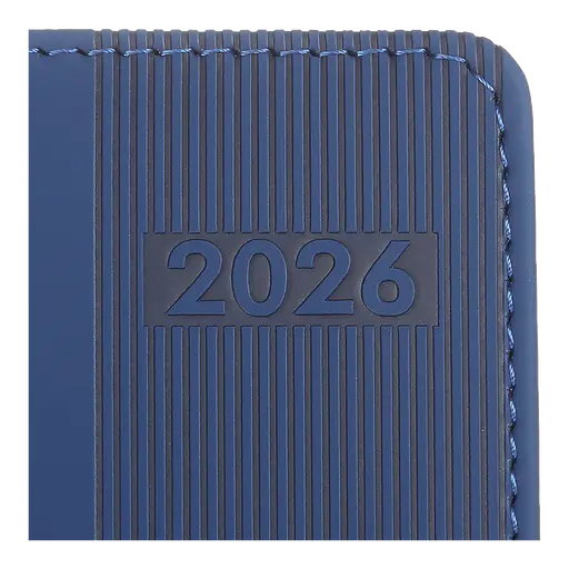 Щоденник датований Buromax Barone 2026 A6 штучна шкіра/поролон синій (BM.2578-02) - фото 5