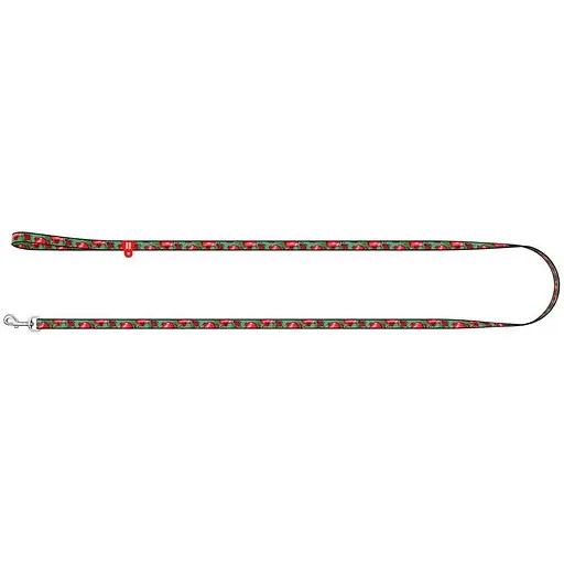 Повідець для котів та дрібних порід собак Waudog Nylon малюнок "Гранати" нейлоновий XS - фото 2