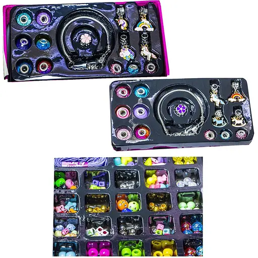 Детский набор с украшениями для создания шарм-браслетов Bambi Jewelry Box KSY951 - фото 2