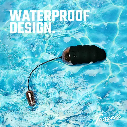 Віброяйце Teazers Ribbed Vibrating Egg, 8 см (чорний) - фото 8