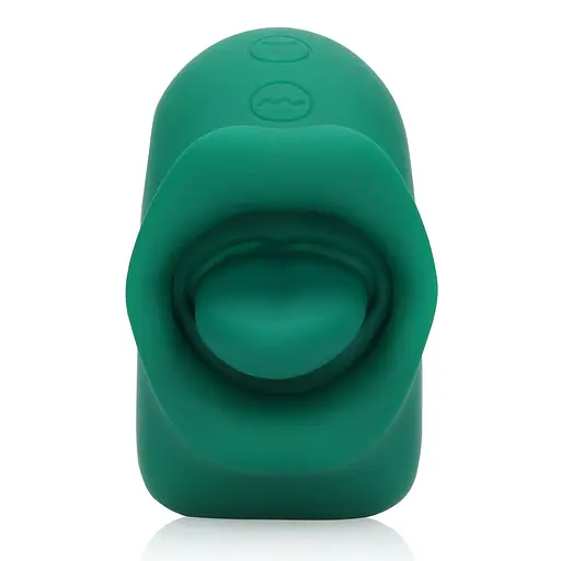 Вібратор для клітора Loveline Licking and Vibrating Clitoral Stimulator зелений - фото 3