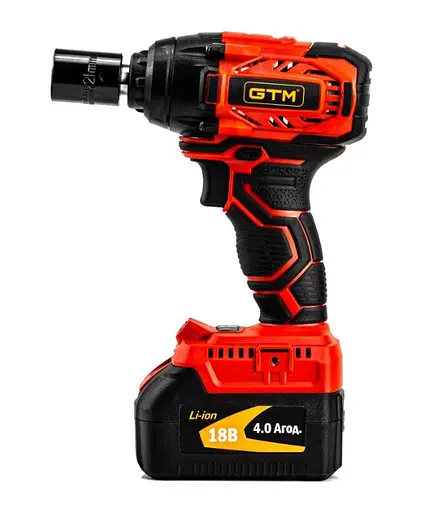 Ударный аккумуляторный гайкокрут GTM IWC18/320BL безщеточный - фото 2