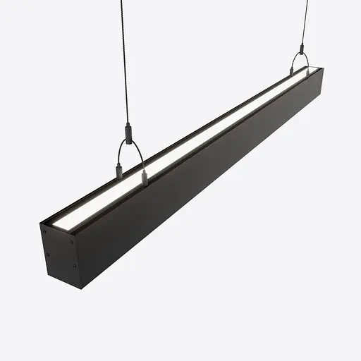 Двухсторонний линейный LED светильник 150Вт черный - фото 1