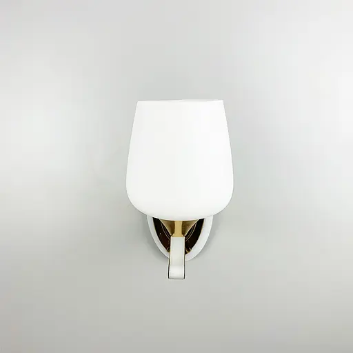 Бра з білим плафоном в золотому корпусі Line F 86517/1 GD - фото 6