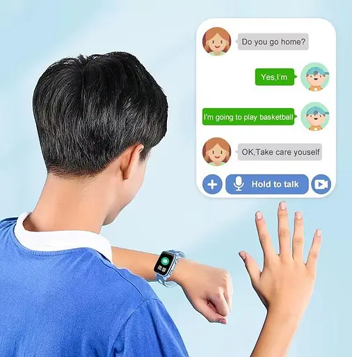 Детские смарт-часы Lemfo D51, 4G синий - фото 9