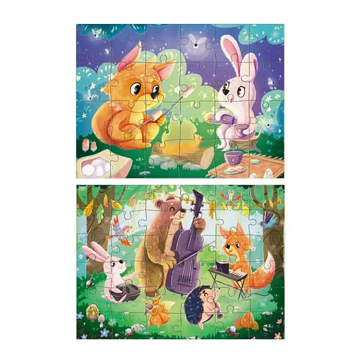 Пазл дитячий 2 в 1 Літні вечори 300609, 36 елементів - фото 2
