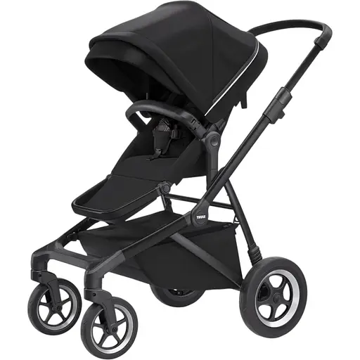 Детская коляска Thule Sleek Midnight Black on Black с люлькой (TH 11000026) - фото 2