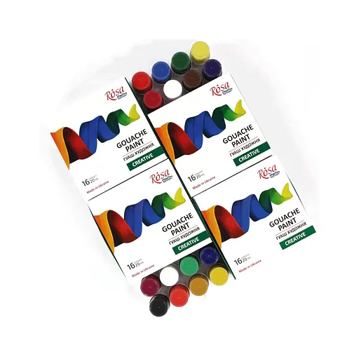 Гуашеві фарби Rosa Studio Creative 16*20 мл (4823098531609) - фото 3