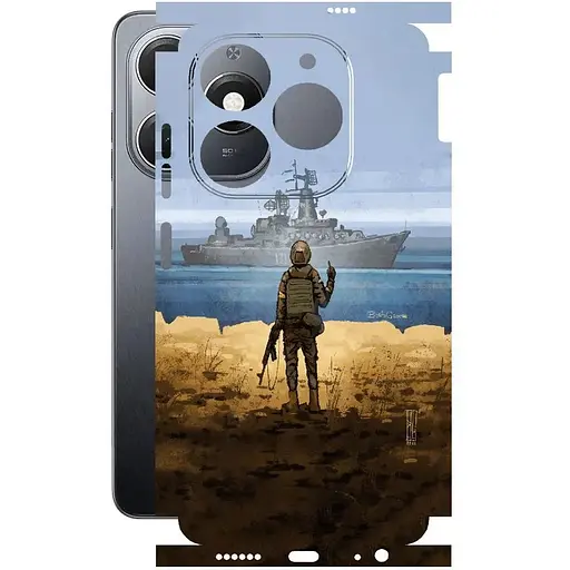 Захисна плівка StatusSKIN для Tecno Spark 20 Корпус Вініл Корабель - фото 1