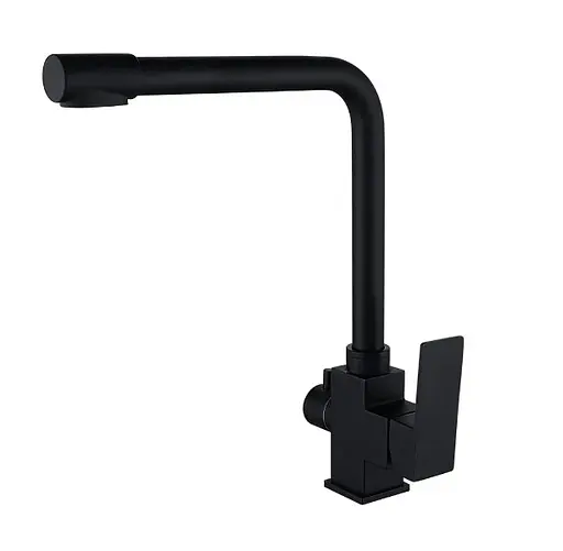 Змішувач для кухні Wezer з підлкюченням до фільтру PRO4C-02-BLACK - фото 1