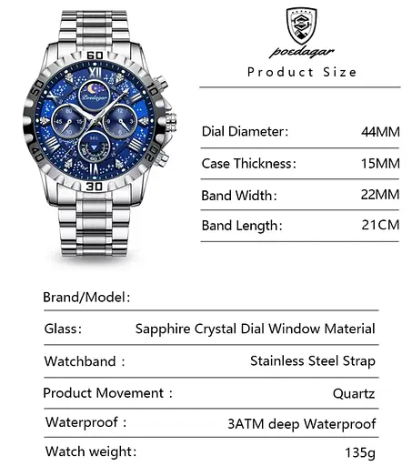 Годинник Poedagar MoonLight - фото 9