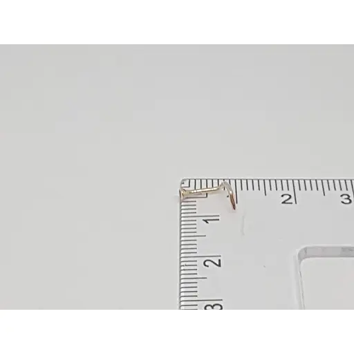 Золотая серьга-пирсинг в нос Dear с фианитом.1024.1 Розовый (светлый) - фото 4