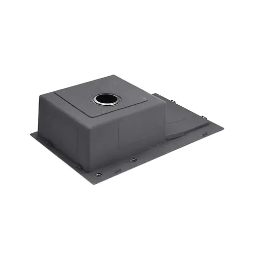 Кухонна мийка Kroner KRP Schwarze - 7849LHM PVD (3,0/1,0 мм) CV025278, Чорний - фото 5