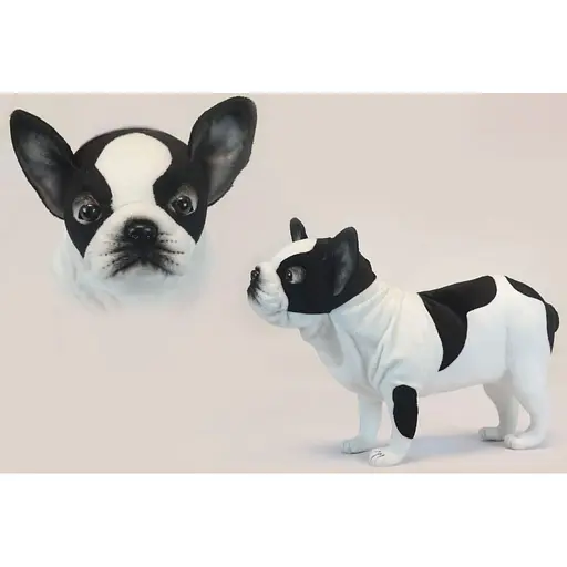 М'яка іграшка Hansa Французький бульдог чорно-білий 50 см (6601) - фото 2