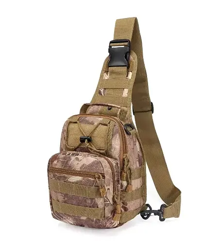 Тактическая армейская сумка через плечо Хаки питон - фото 4