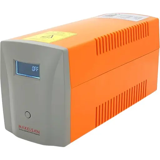 ИБП Makelsan Lion1200VA (720W) Standby-L, LCD, 170-280VAC, AVR 1st, 3xSCHUKO socket, 1x12V9Ah, Plastic Case (150 х 353 х 162)