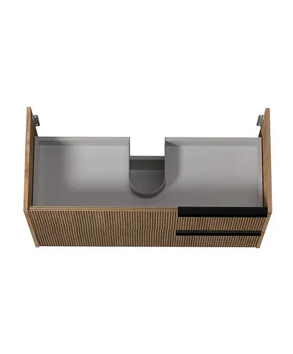 Тумба Мойдодир Grace 100-A під умивальник дуб підсмажений - фото 4