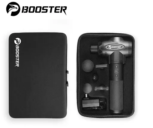 Перкуссионный мышечный ударный массажер Booster Е триггерных точек Синий - фото 2