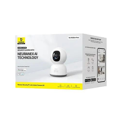 IP-камера відеоспостереження Baseus Security P1 Series Indoor 3 MP OS білий EU - фото 3