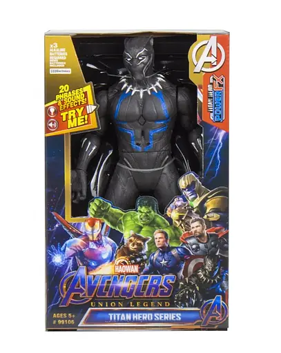 Супергерой Месники, 29 см, рухливі руки і ноги, музичні світлові ефекти, DY-H5826-32 - фото 3