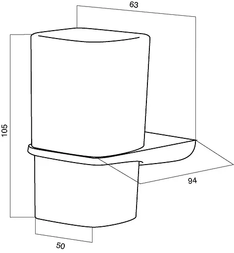 Стакан для зубних щіток AM.PM Inspire (A5034364) - фото 7